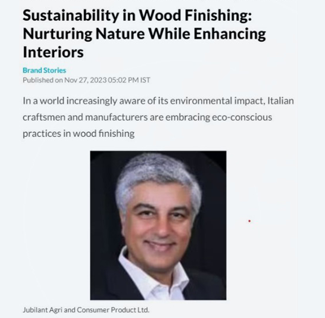 Sustainability  in Wood Finishing